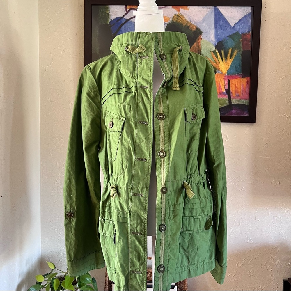Anthropologie | Green Utility Jacket Size 8